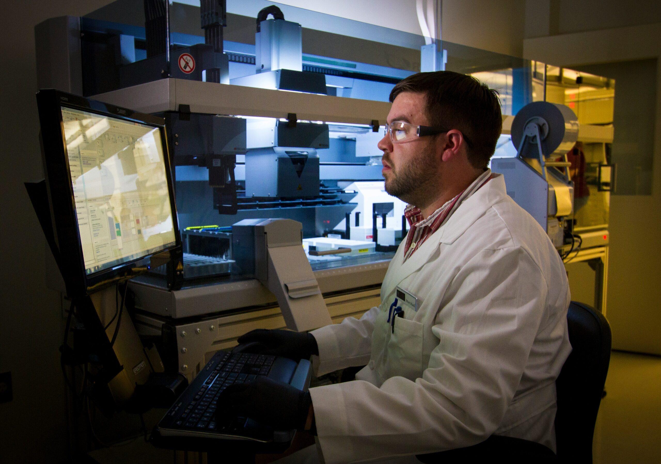 Healthcare professionals in a modern medical facility