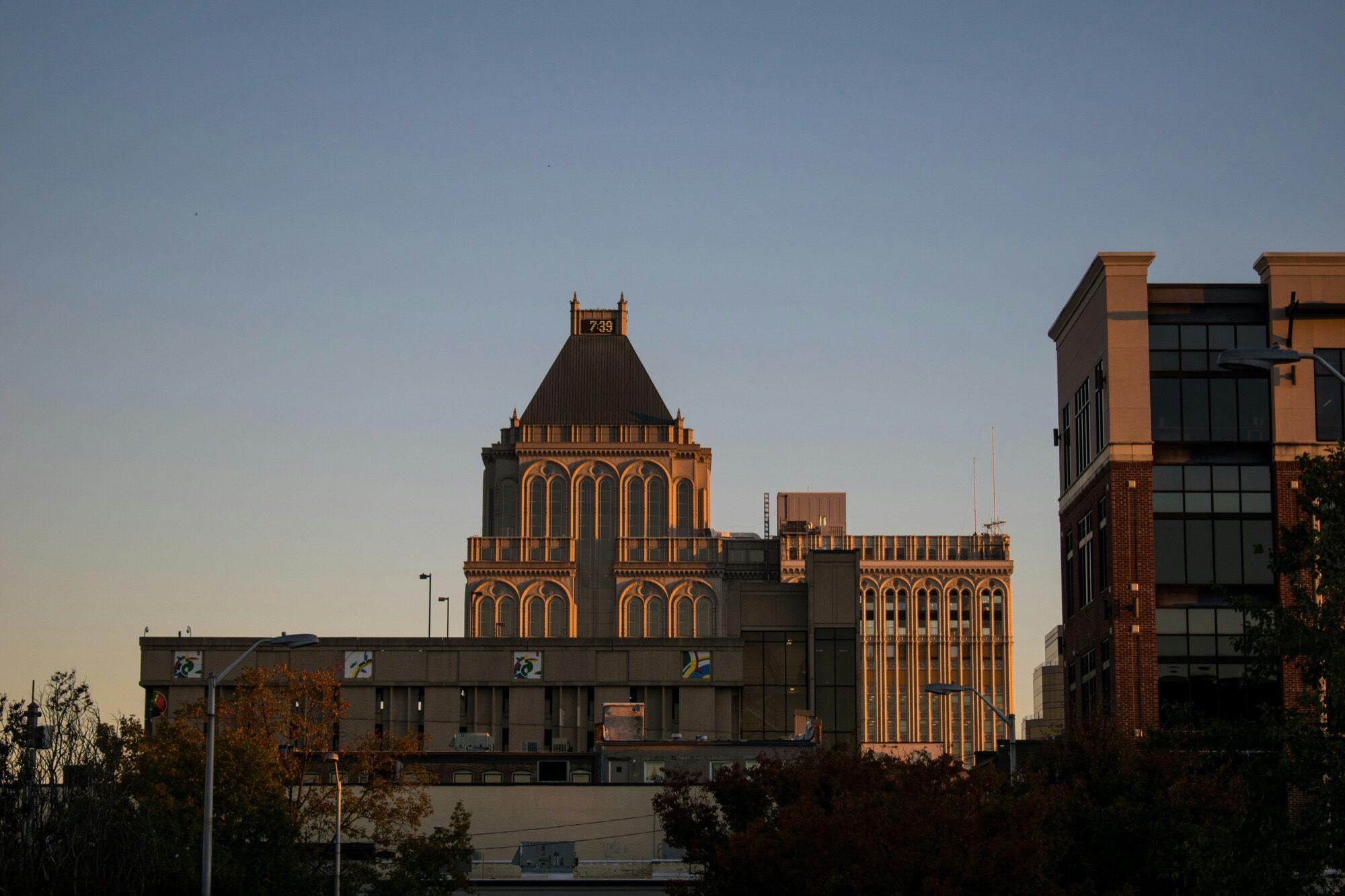 Greensboro, North Carolina at dusk