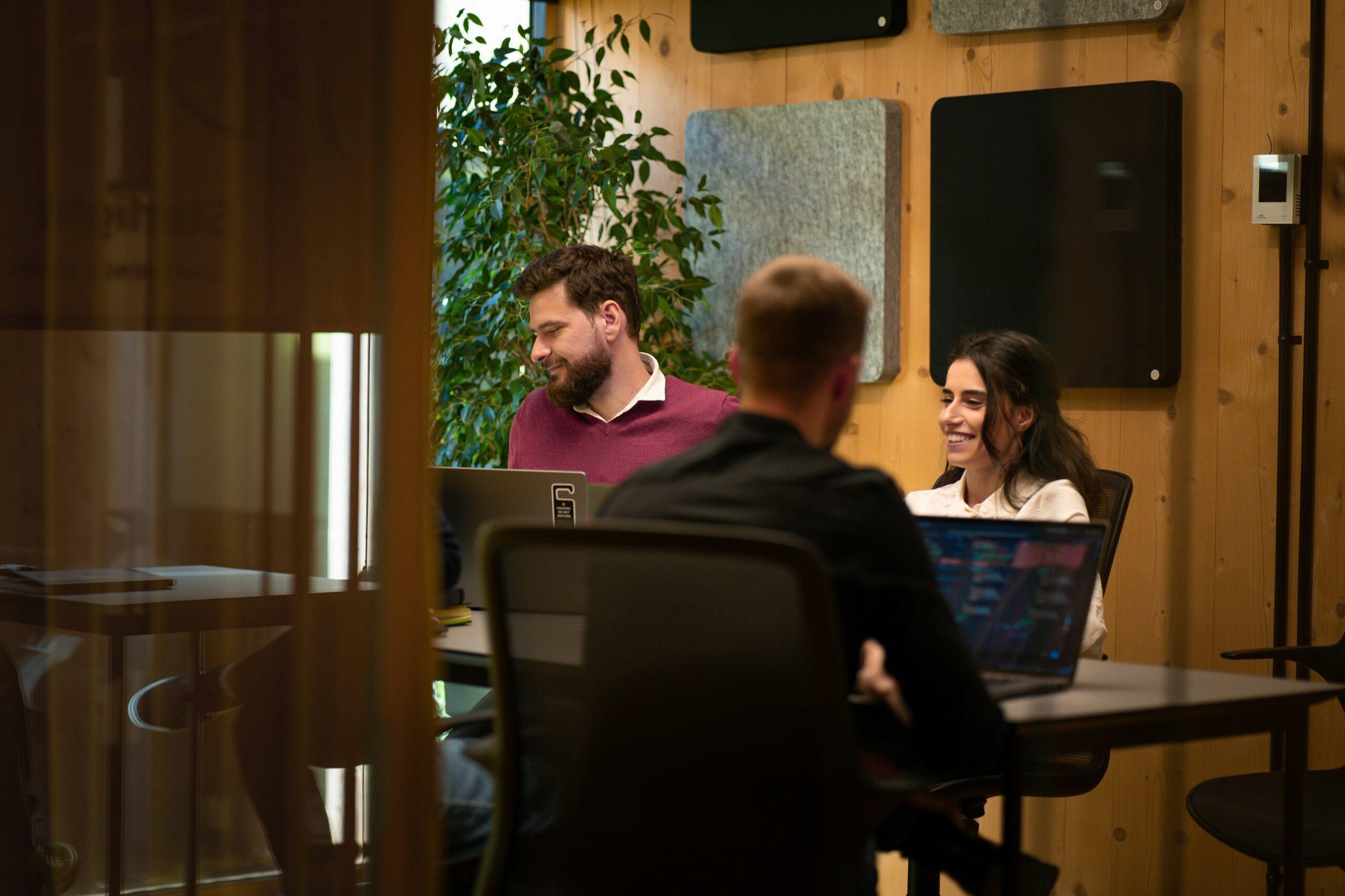 ITSco team collaborating with a client